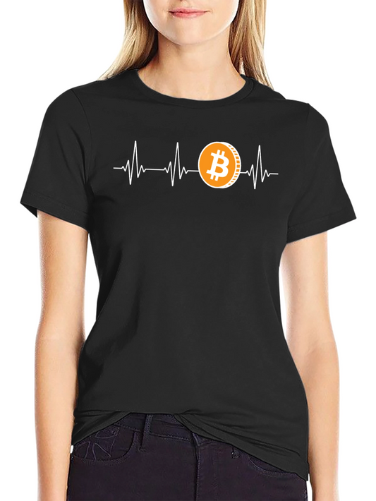 Bitcoin Heartbeat T-Shirt Crypto Currency Tee