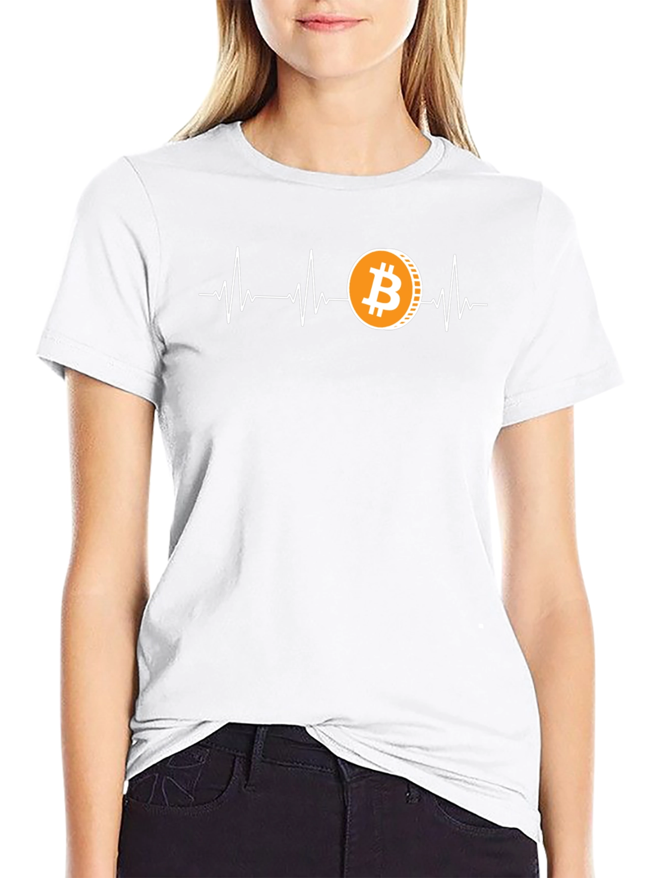 Bitcoin Heartbeat T-Shirt Crypto Currency Tee
