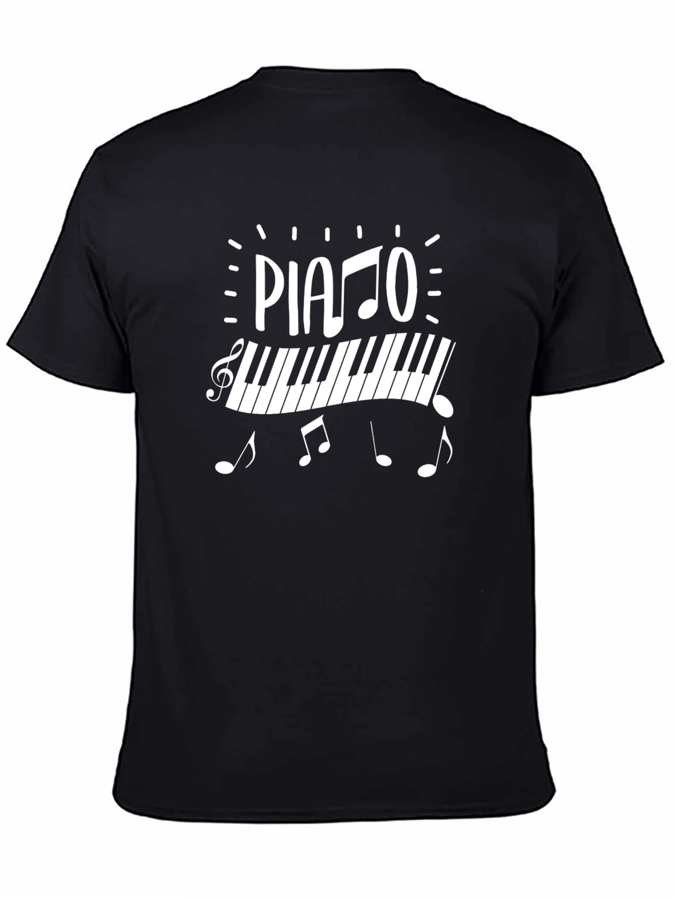 Piano Music Graphic T-Shirt