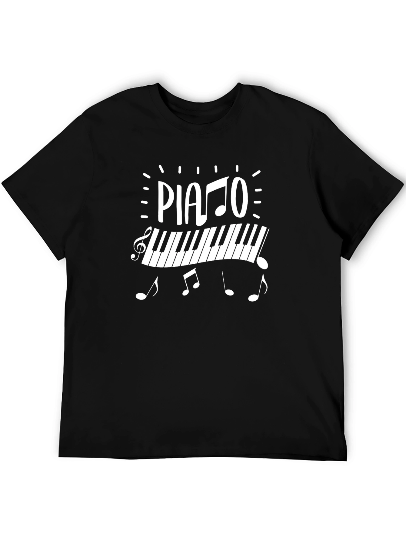 Piano Music Graphic T-Shirt
