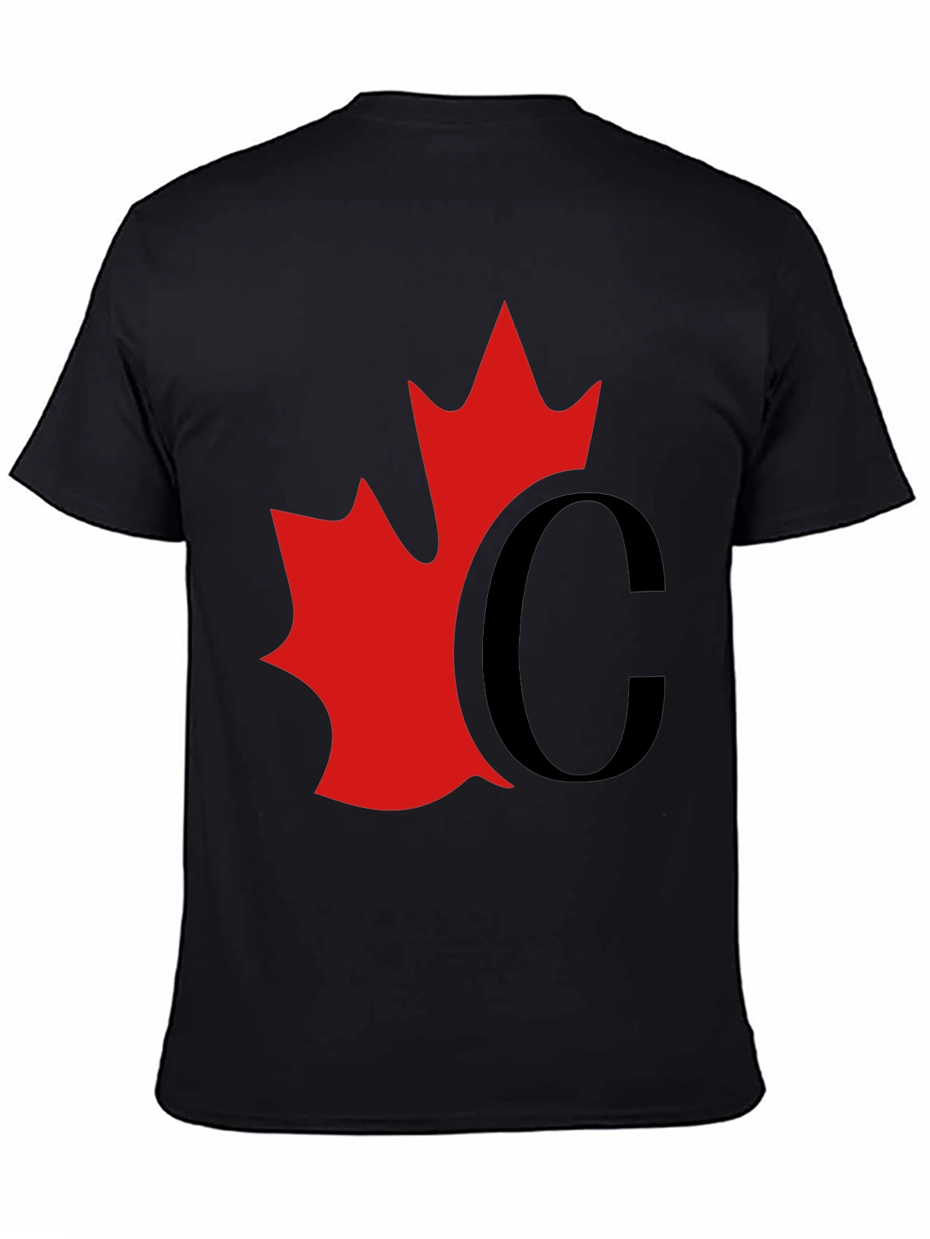 Red Leaf Black Tee