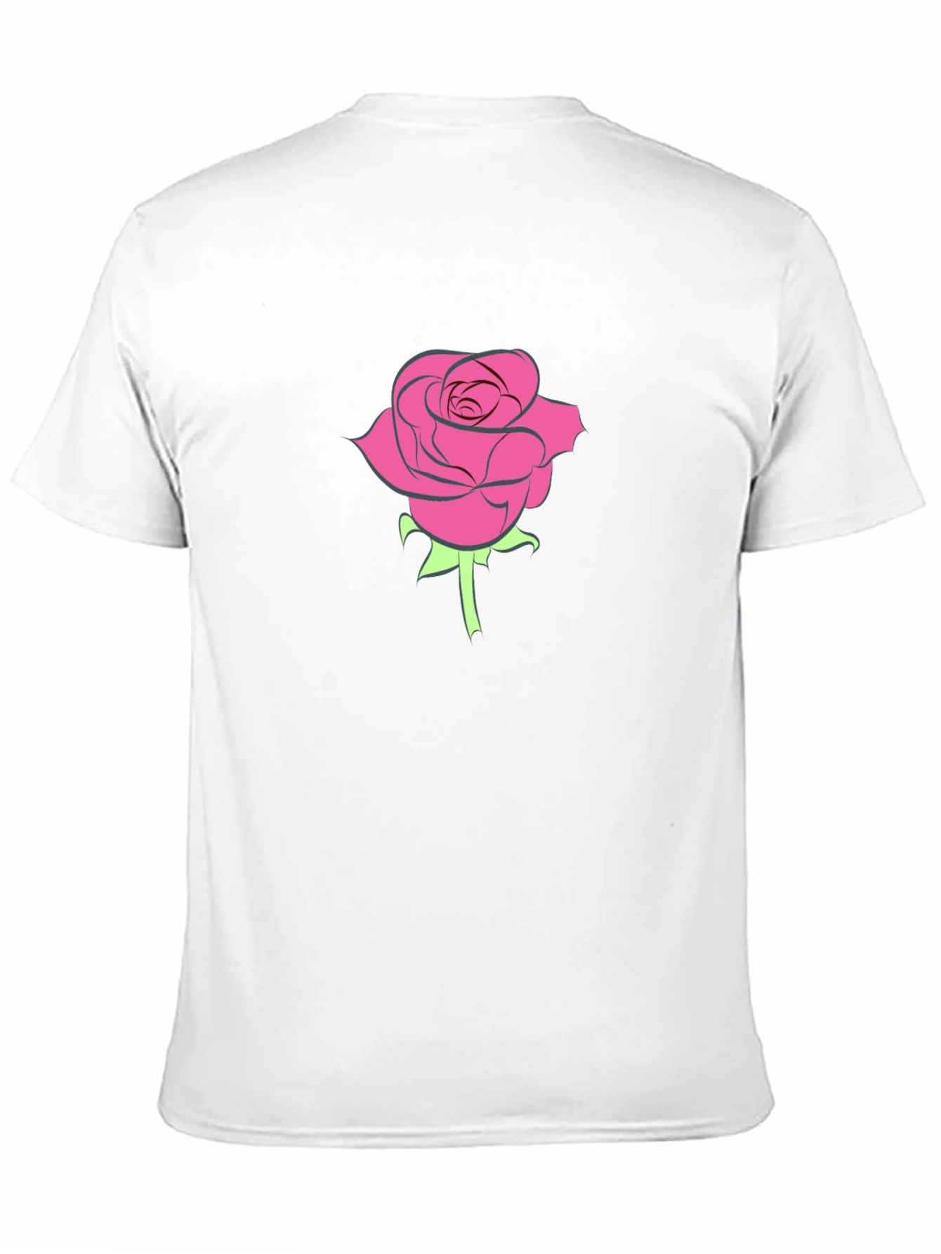 Rose Graphic Black T-Shirt