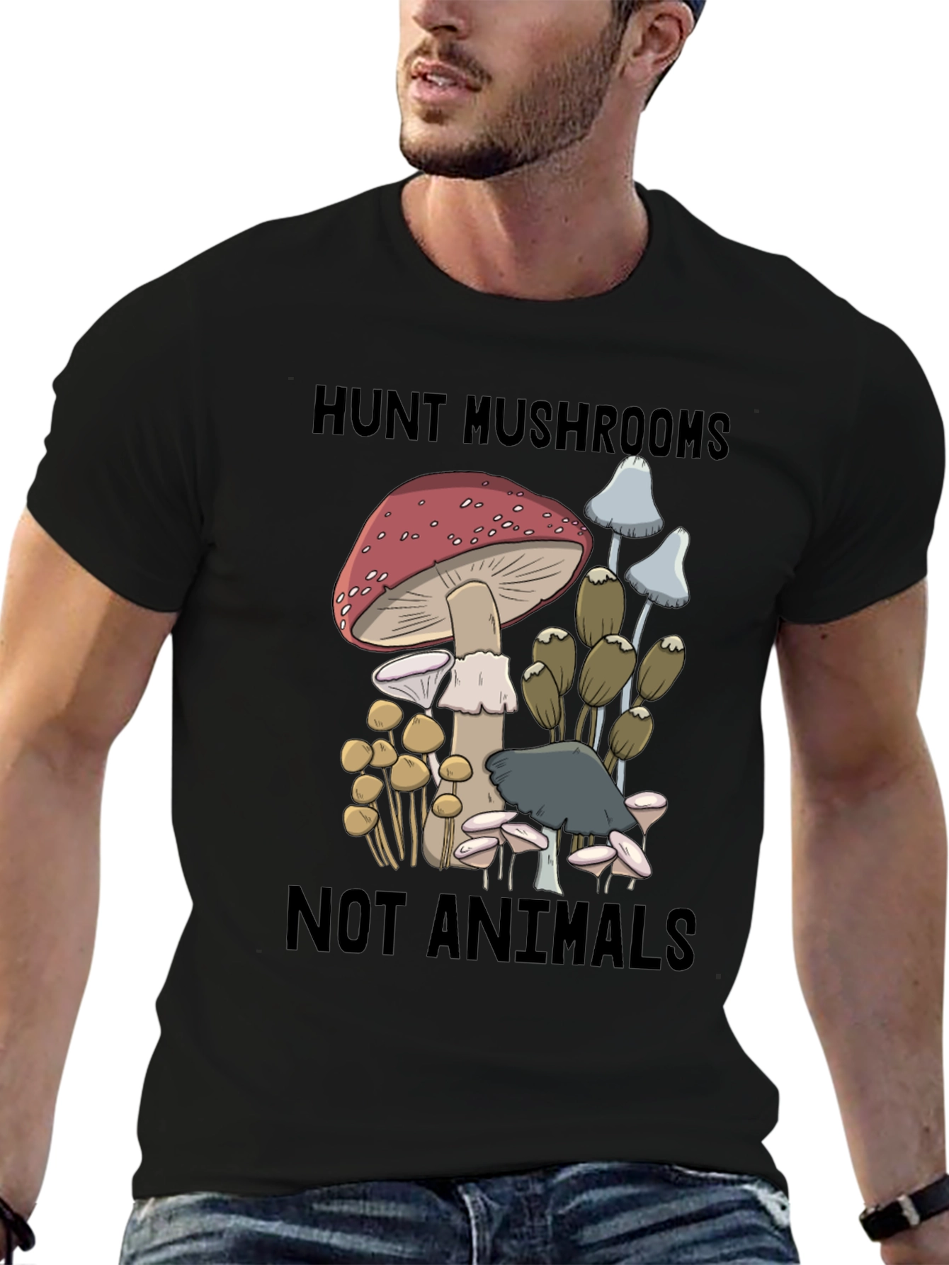 Mushroom Hunt T-Shirt - Not Animals!