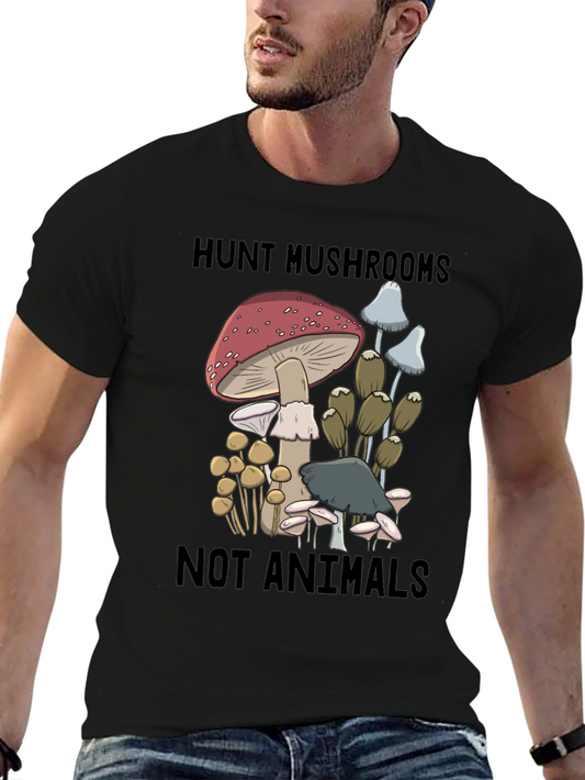 Mushroom Hunt T-Shirt - Not Animals!