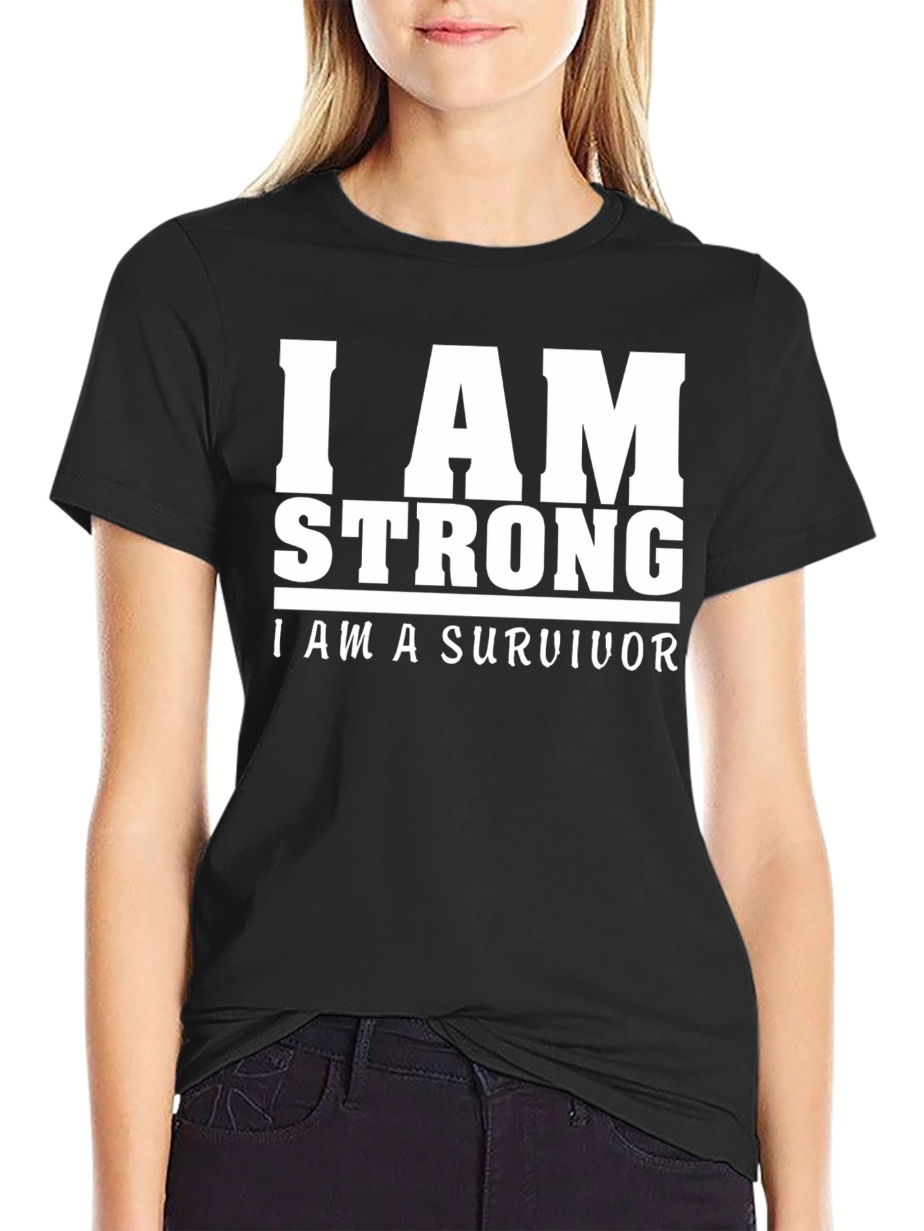 I Am Strong Survivor Graphic T-Shirt
