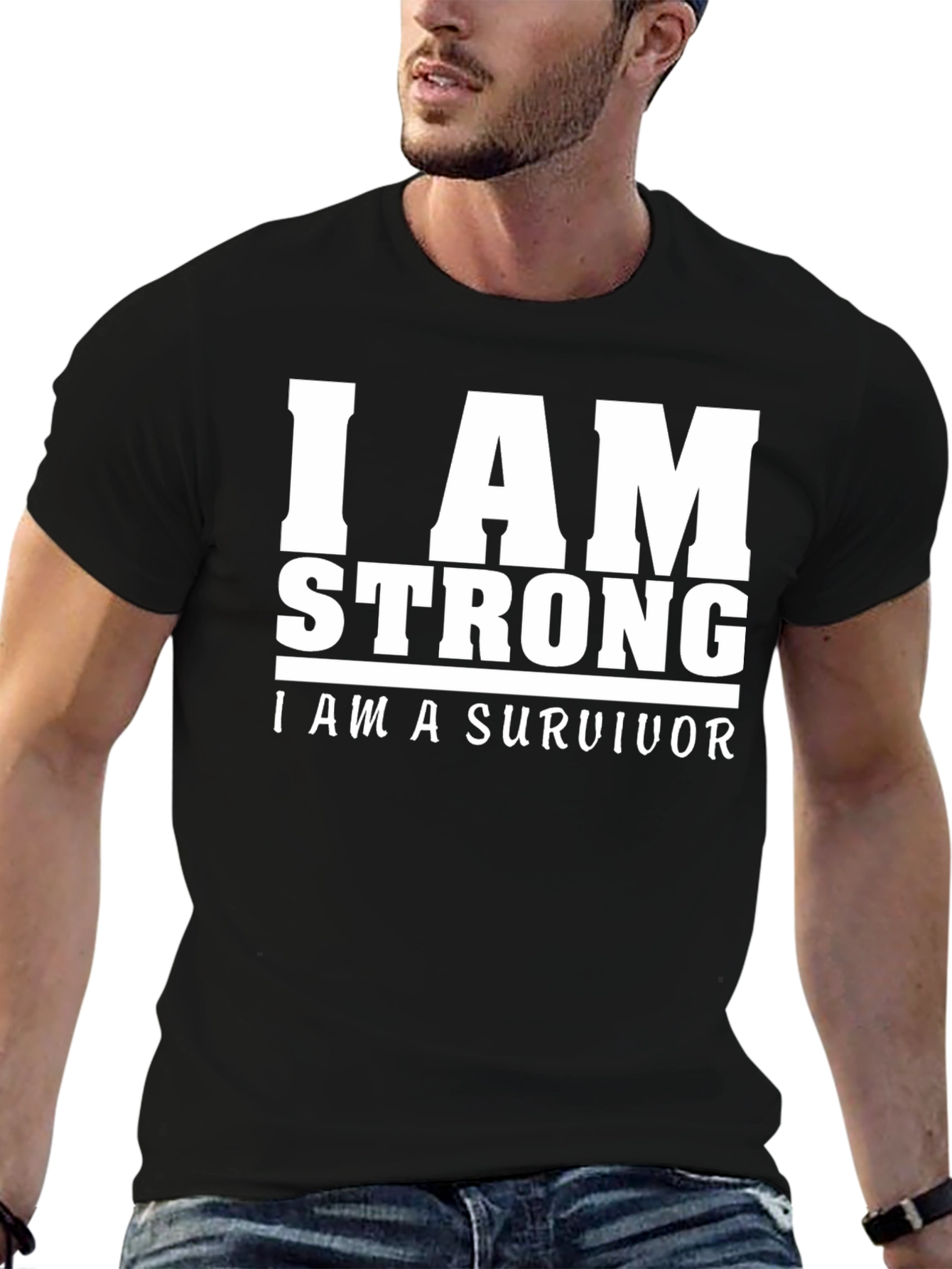 I Am Strong Survivor Graphic T-Shirt