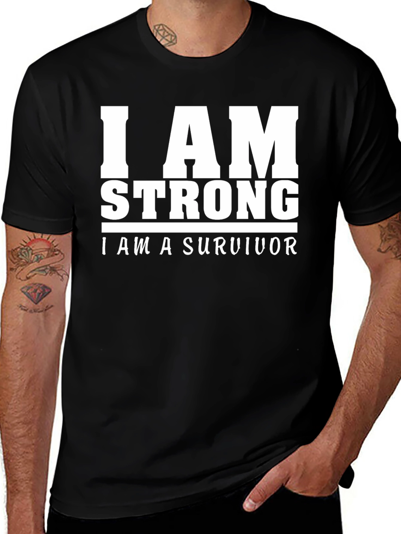 I Am Strong Survivor Graphic T-Shirt