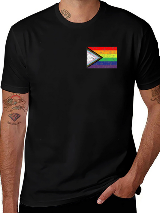 LGBTQ+ Progress Pride Flag Graphic T-Shirt
