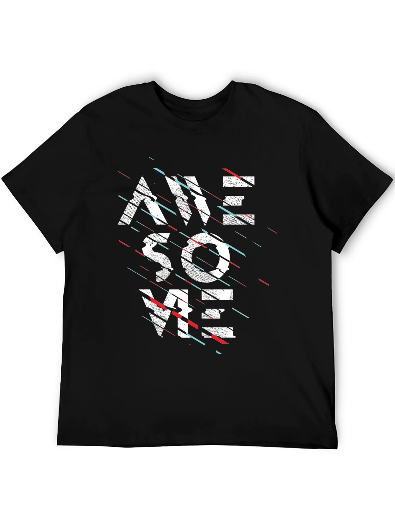 Awesome Graphic Print Black T-Shirt for Men