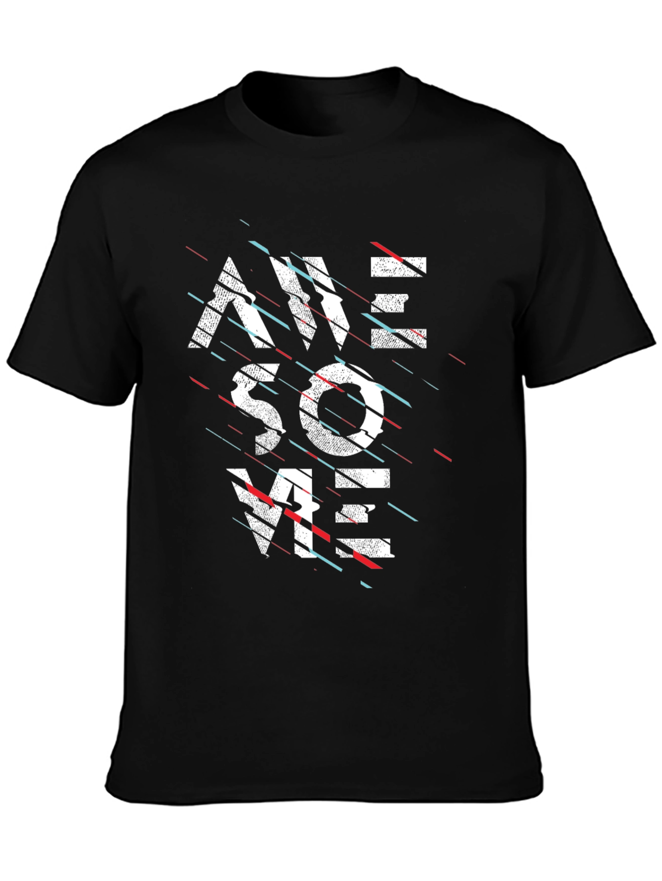 Awesome Graphic Print Black T-Shirt for Men