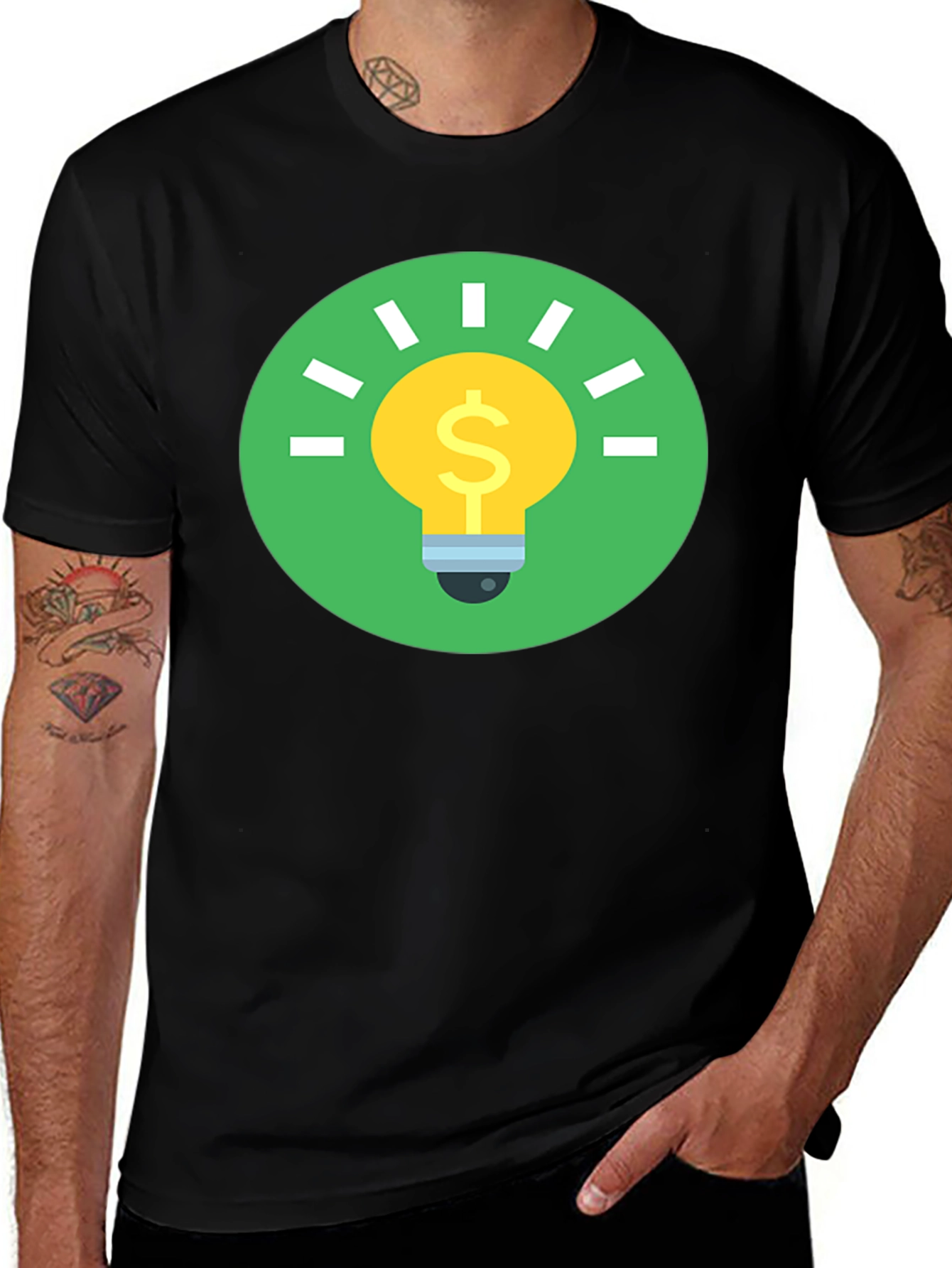 Idea Dollar Graphic Tee - Black T-Shirt