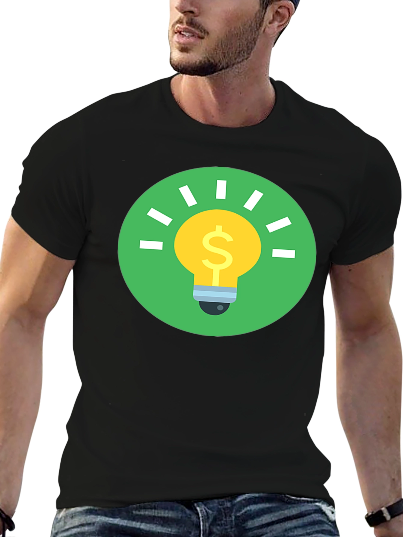 Idea Dollar Graphic Tee - Black T-Shirt
