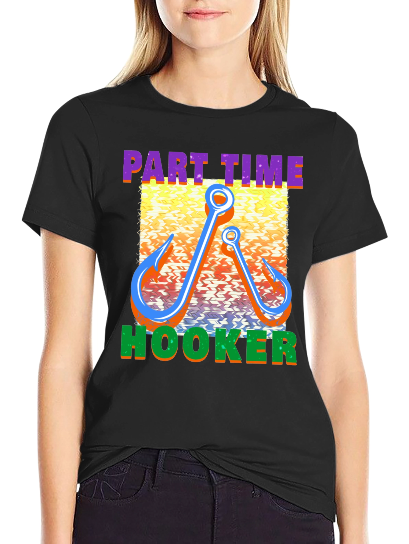 Part Time Hooker Fishing T-Shirt - Funny Fisherman Tee