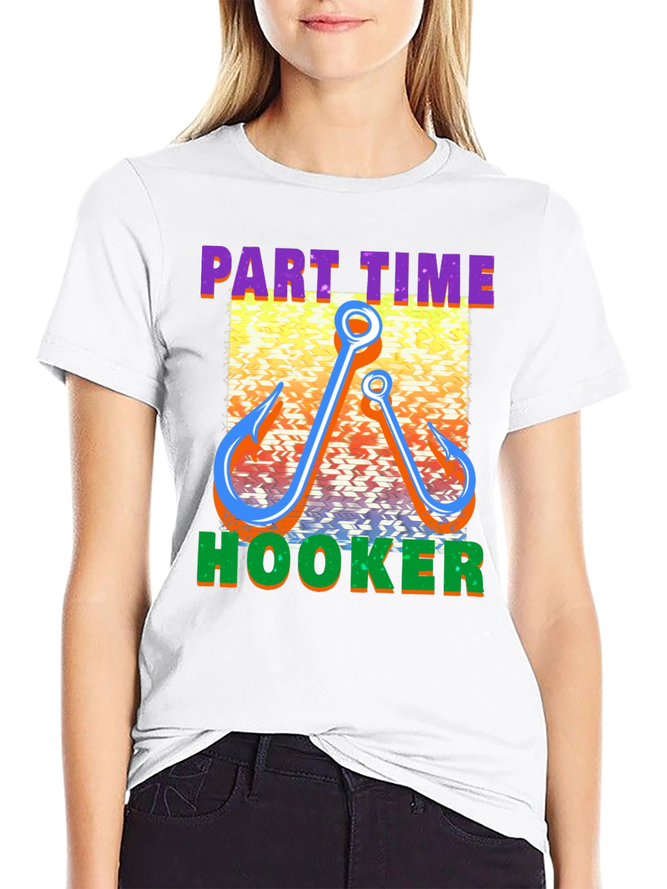 Part Time Hooker Fishing T-Shirt - Funny Fisherman Tee