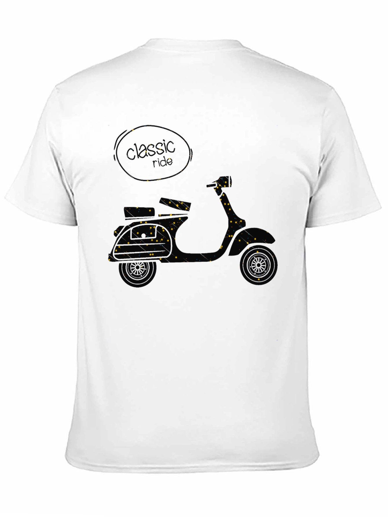 Classic Ride Scooter Graphic Tee - Black