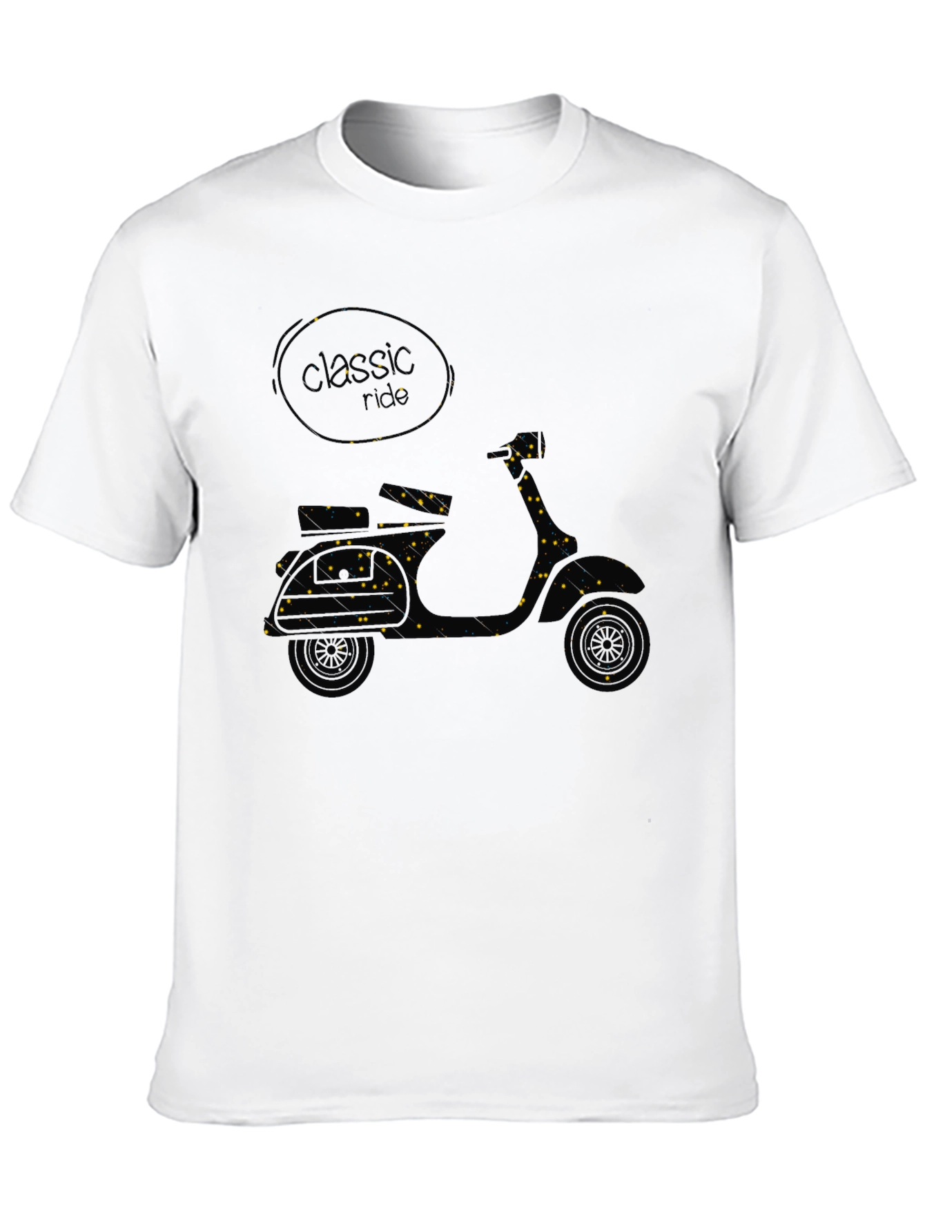 Classic Ride Scooter Graphic Tee - Black