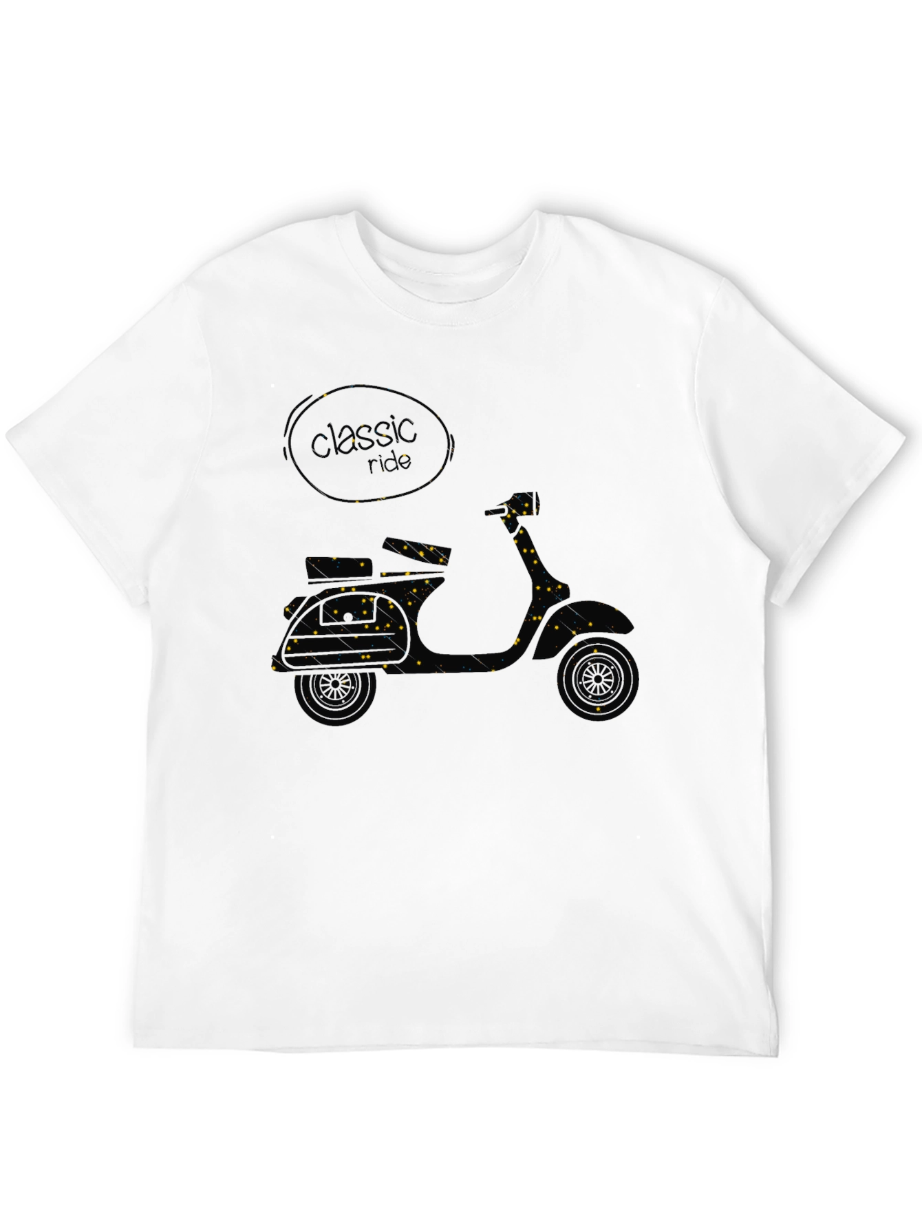 Classic Ride Scooter Graphic Tee - Black