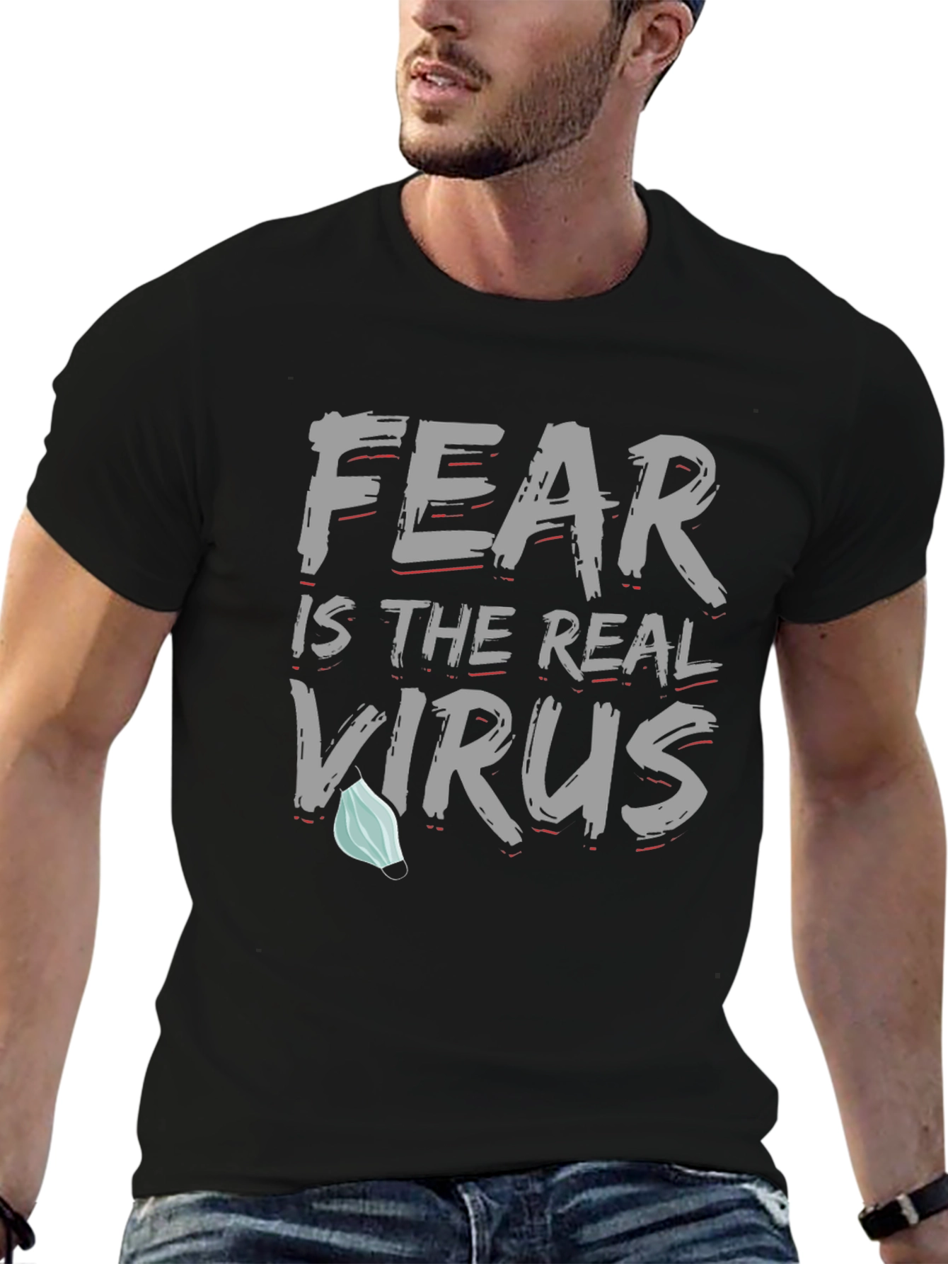 Fear is the Real Virus Graphic Tee