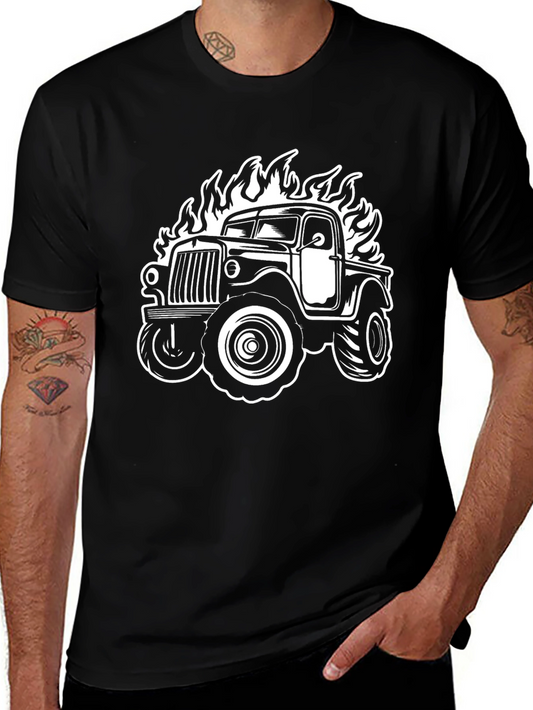 Fiery Truck Graphic Tee