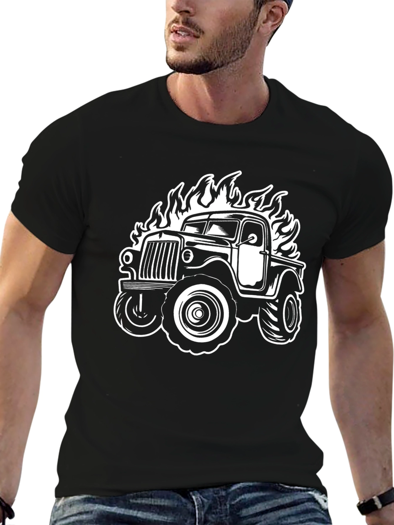 Fiery Truck Graphic Tee