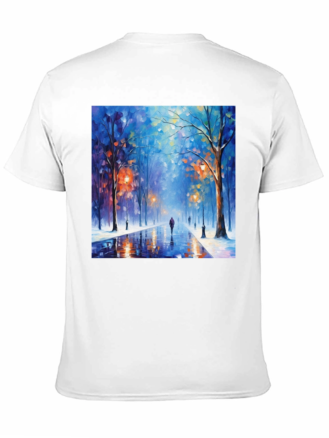 Artistic Winter Street Scene T-Shirt