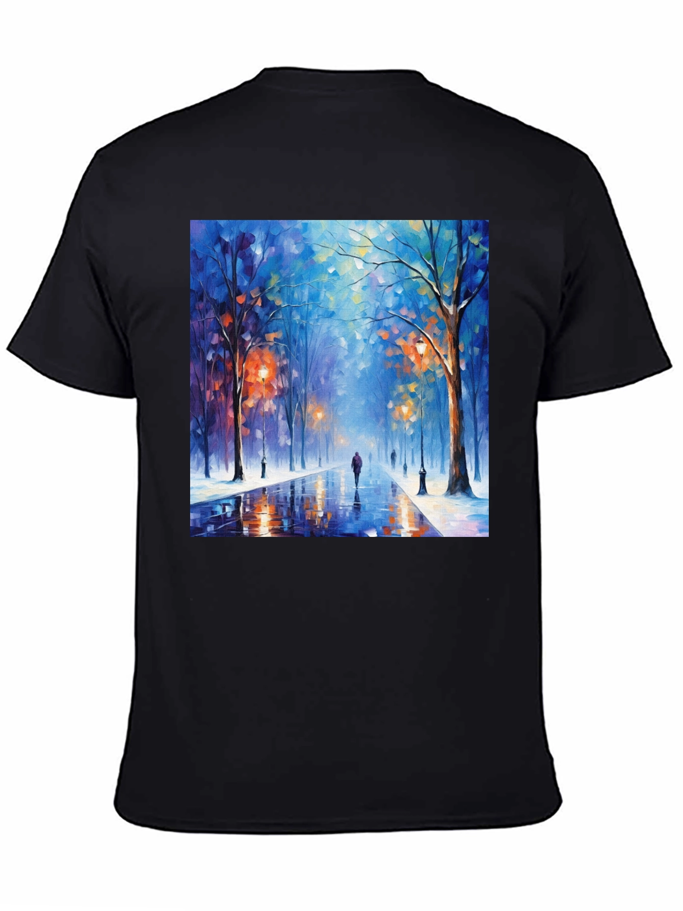 Artistic Winter Street Scene T-Shirt