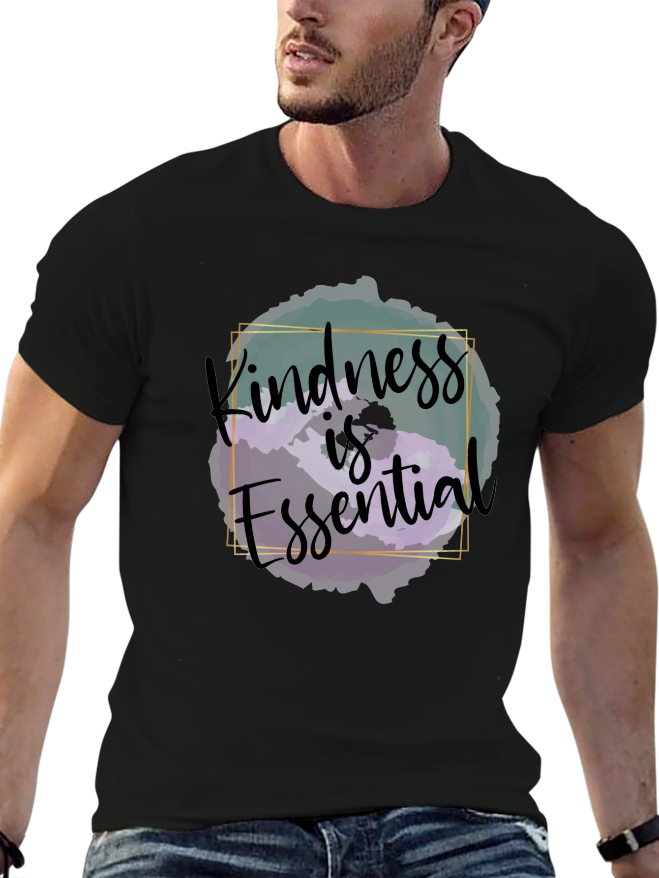 Kindness is Essential Graphic Tee - Unisex Black T-Shirt