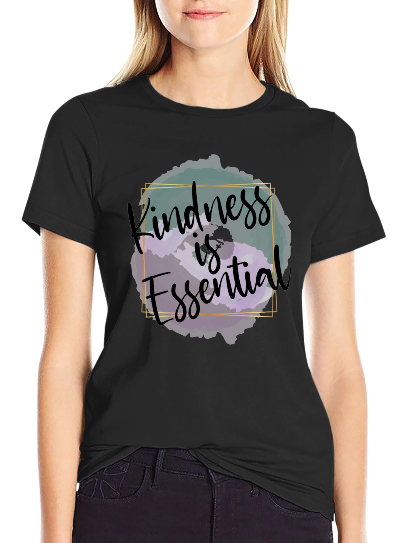 Kindness is Essential Graphic Tee - Unisex Black T-Shirt