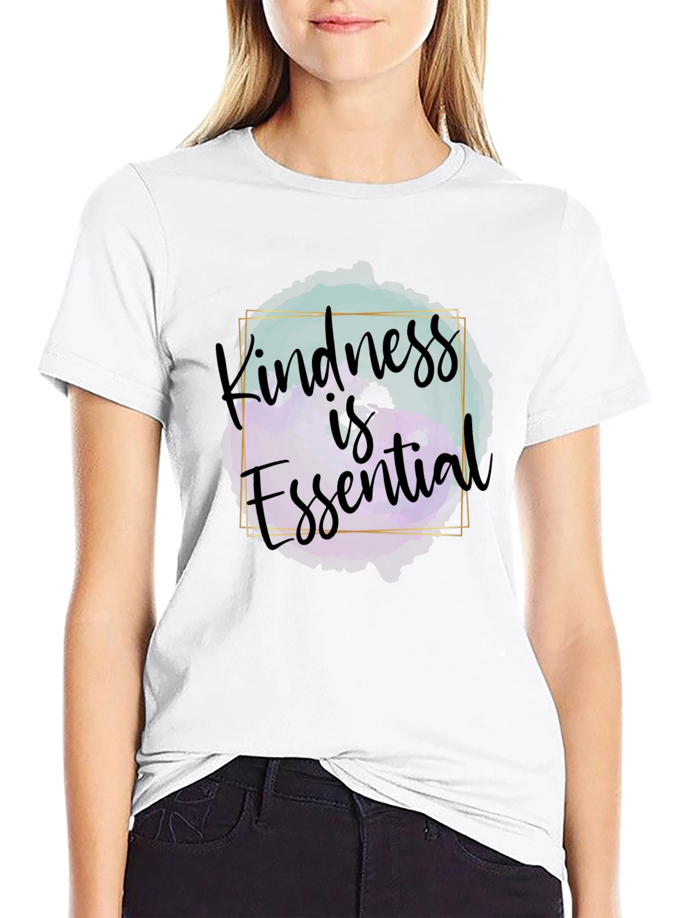 Kindness is Essential Graphic Tee - Unisex Black T-Shirt