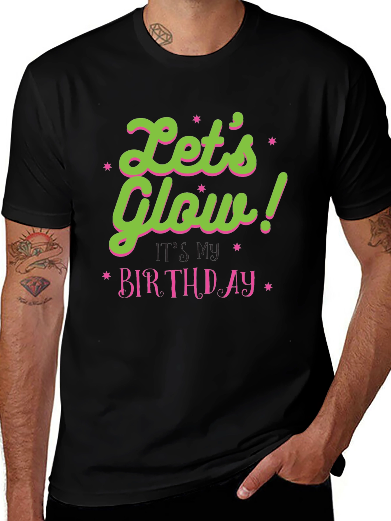 Lets Glow Birthday T-Shirt