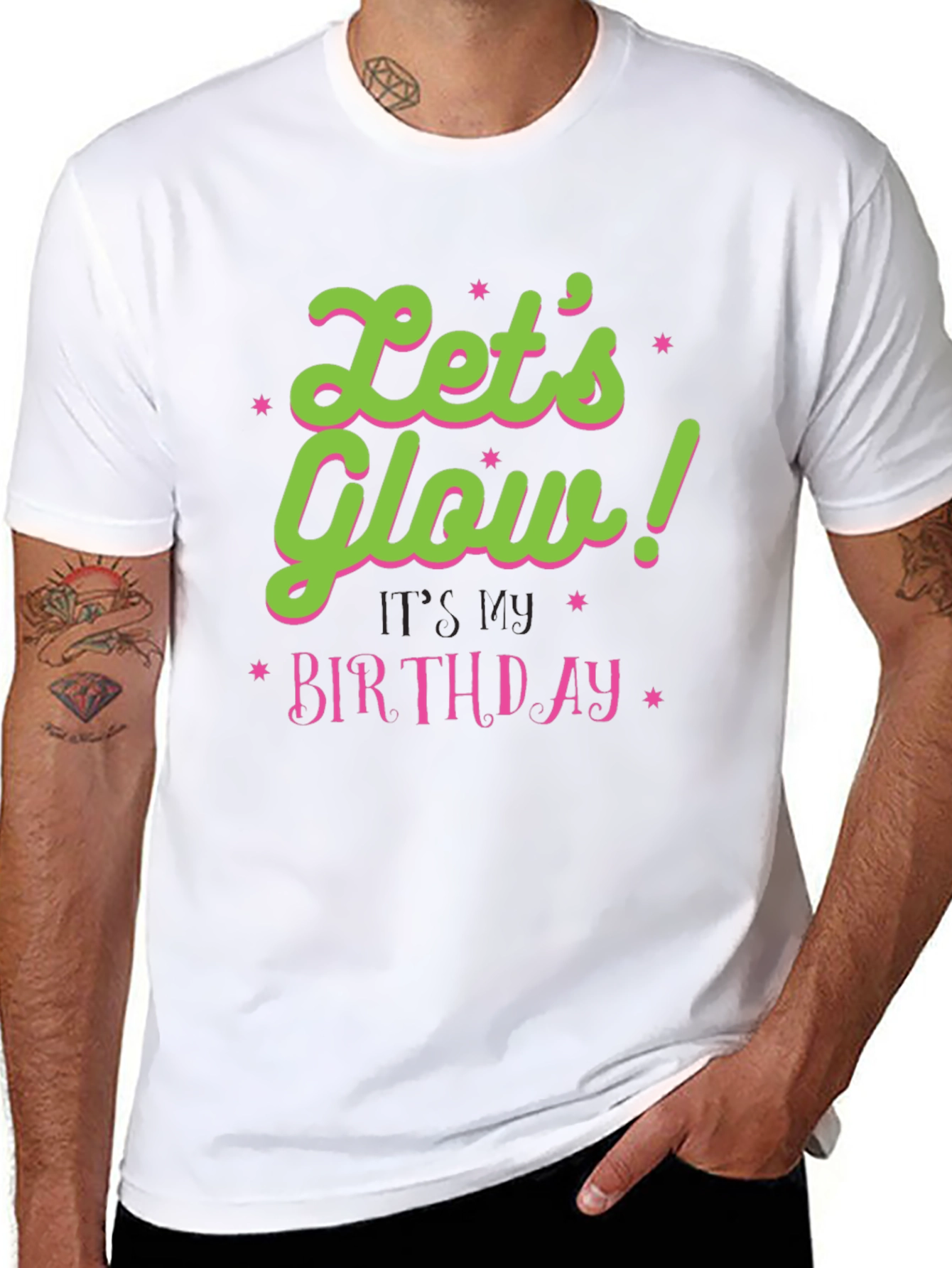 Lets Glow Birthday T-Shirt