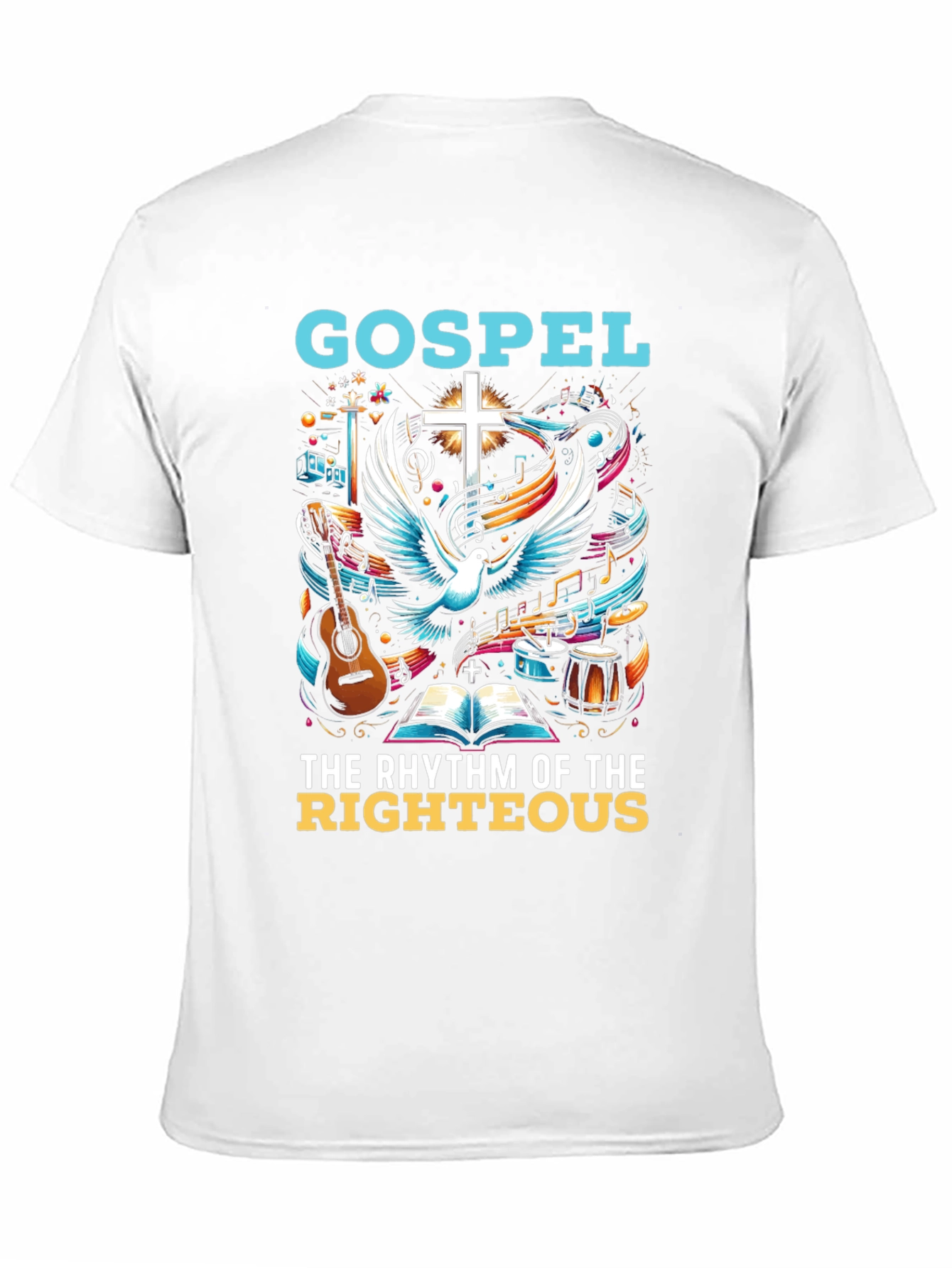 Gospel Rhythm Graphic Tee - Christian Music Shirt