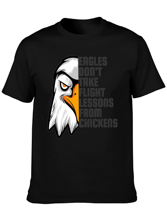 Eagles Dont Take Flight Lessons Mens Graphic Tee