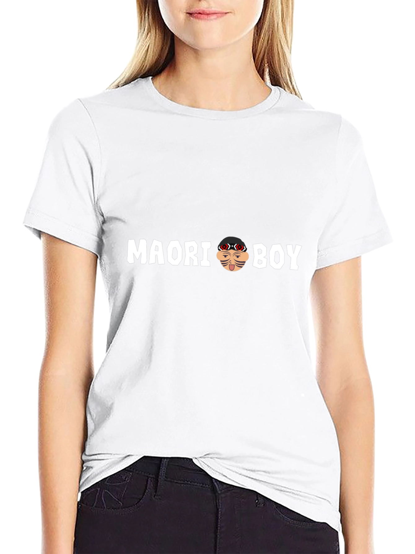 Maori Boy Graphic Tee - Black T-Shirt