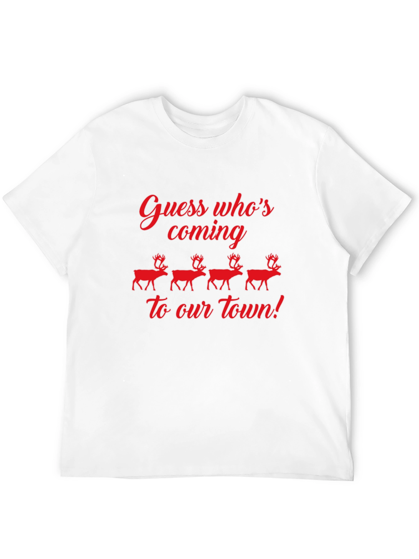 Guess Whos Coming to Town Christmas Graphic Tee