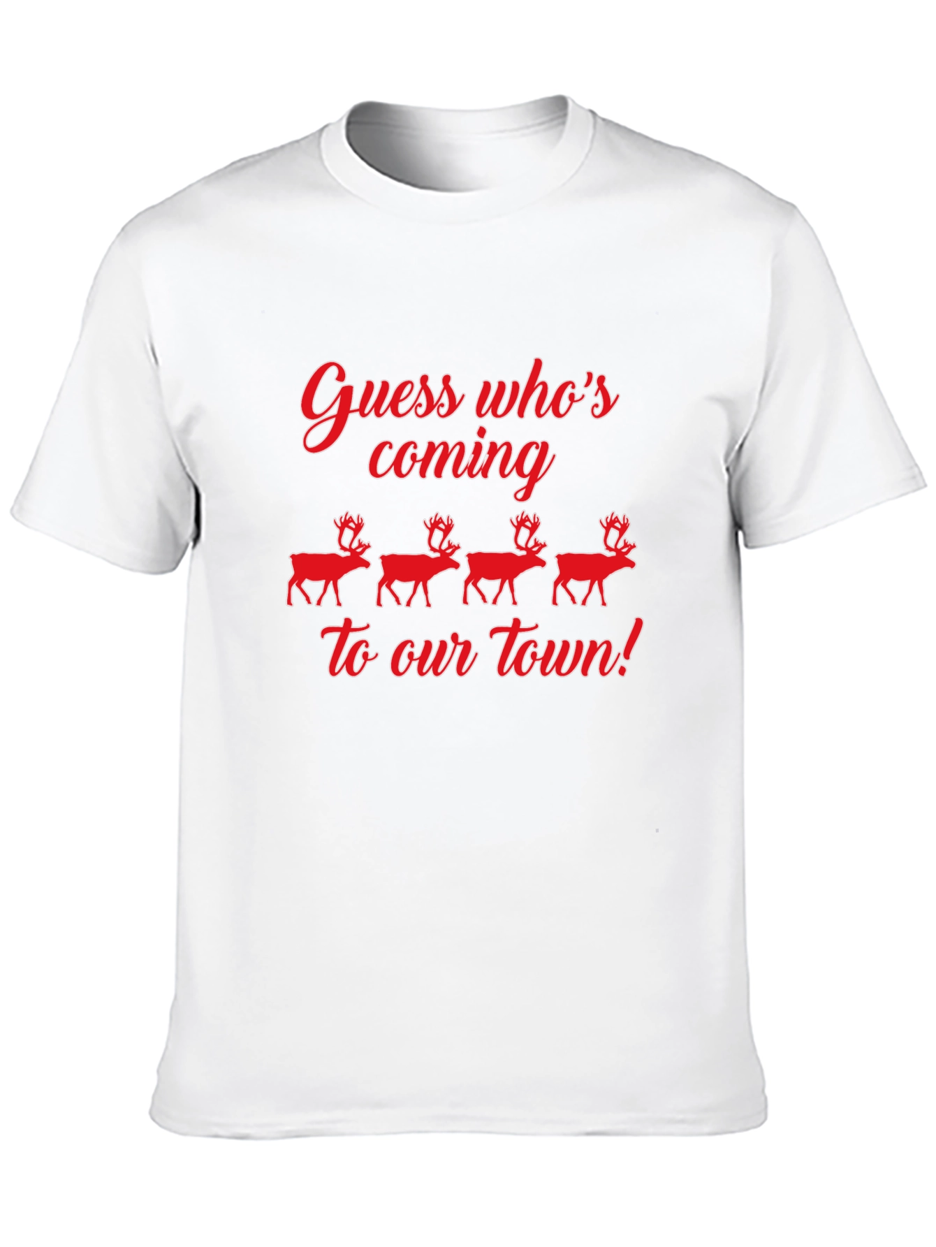 Guess Whos Coming to Town Christmas Graphic Tee
