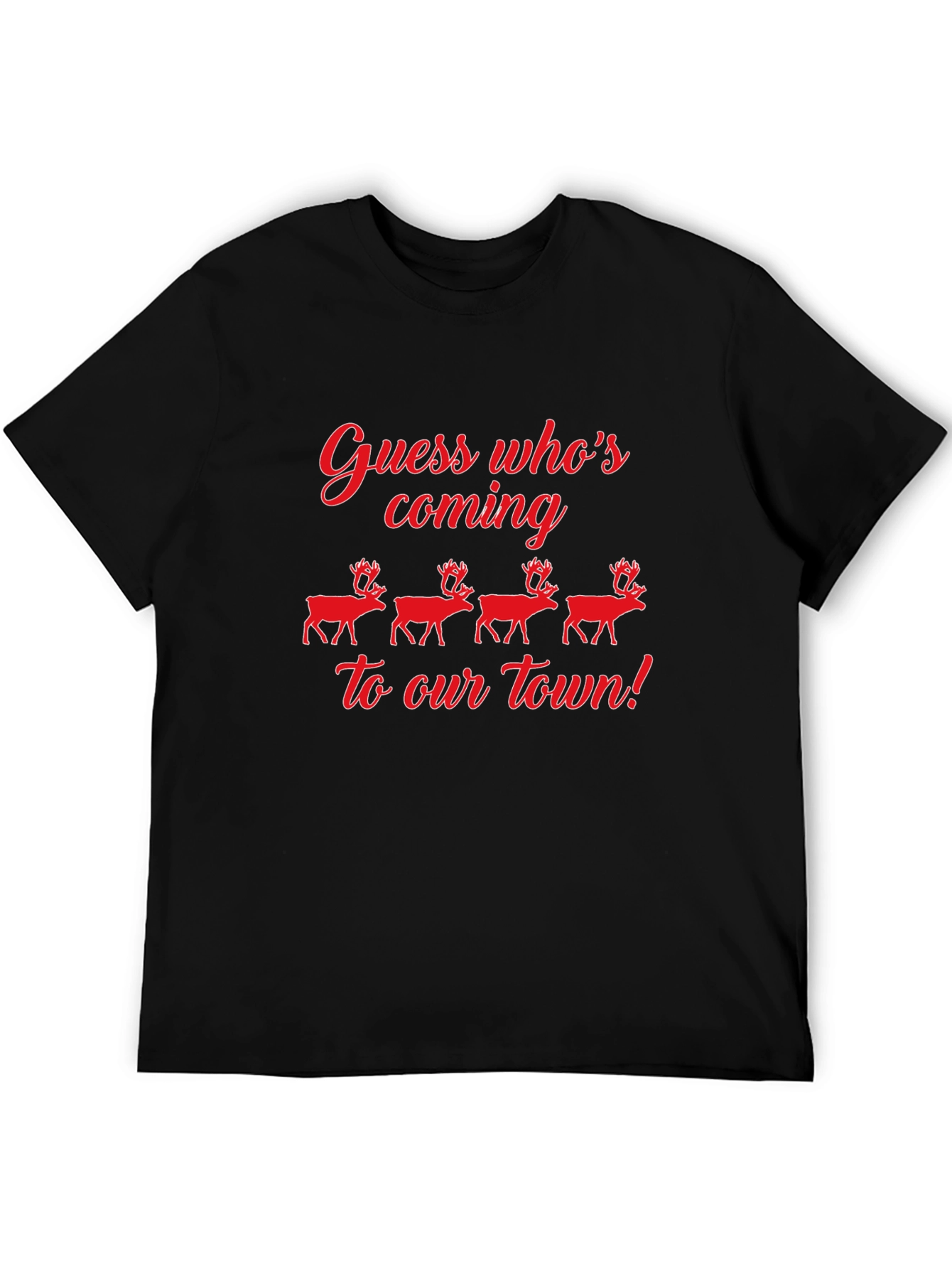 Guess Whos Coming to Town Christmas Graphic Tee
