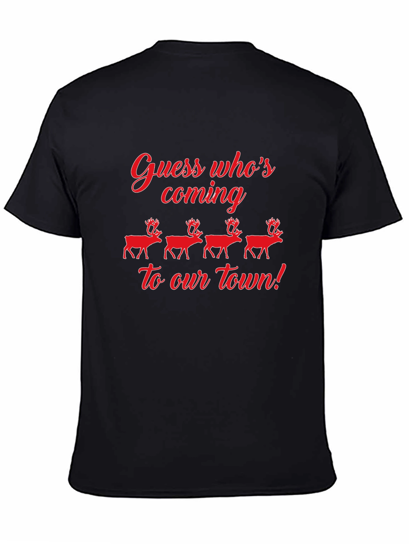 Guess Whos Coming to Town Christmas Graphic Tee