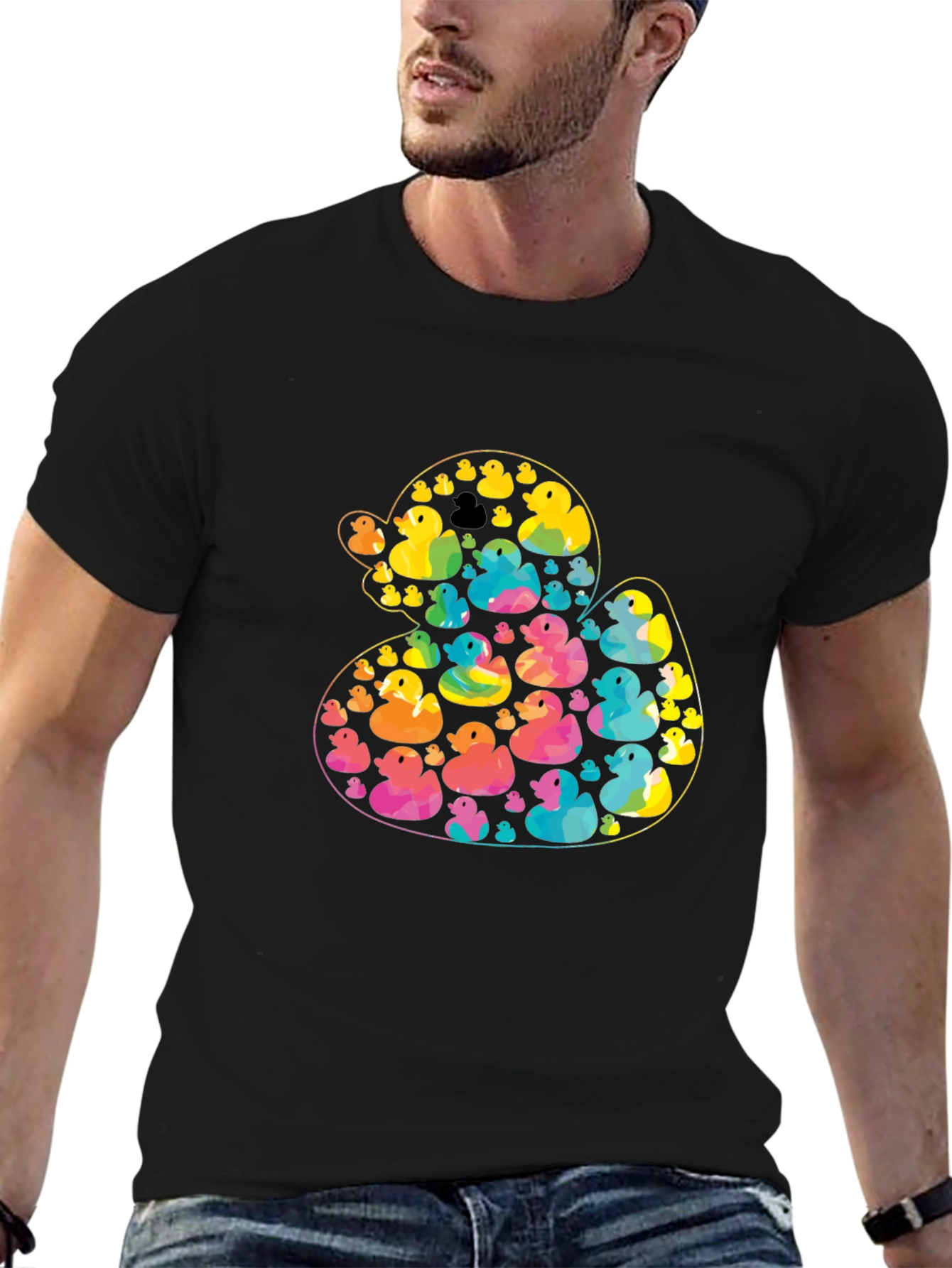 Rubber Duckies T-Shirt | Funky Duck Pattern