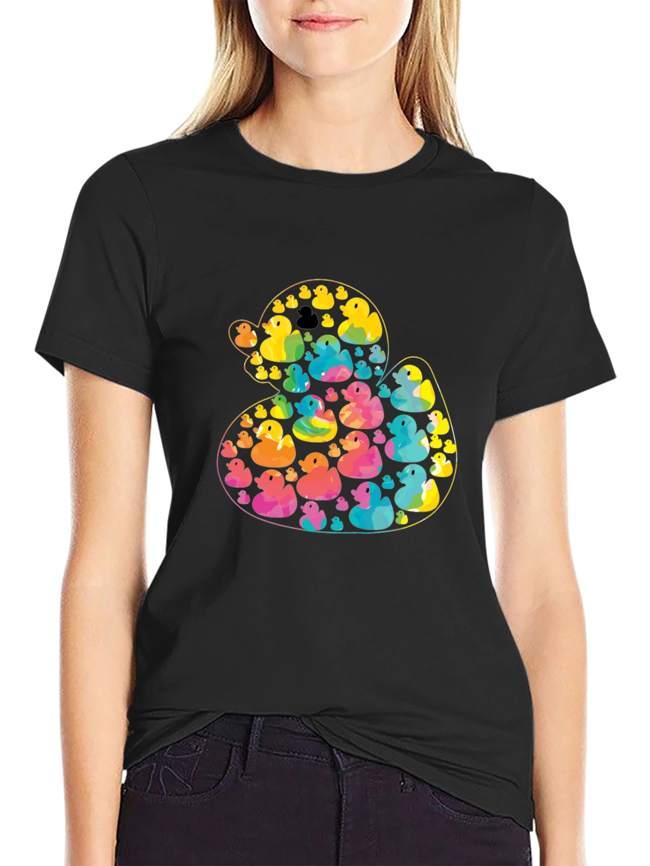 Rubber Duckies T-Shirt | Funky Duck Pattern