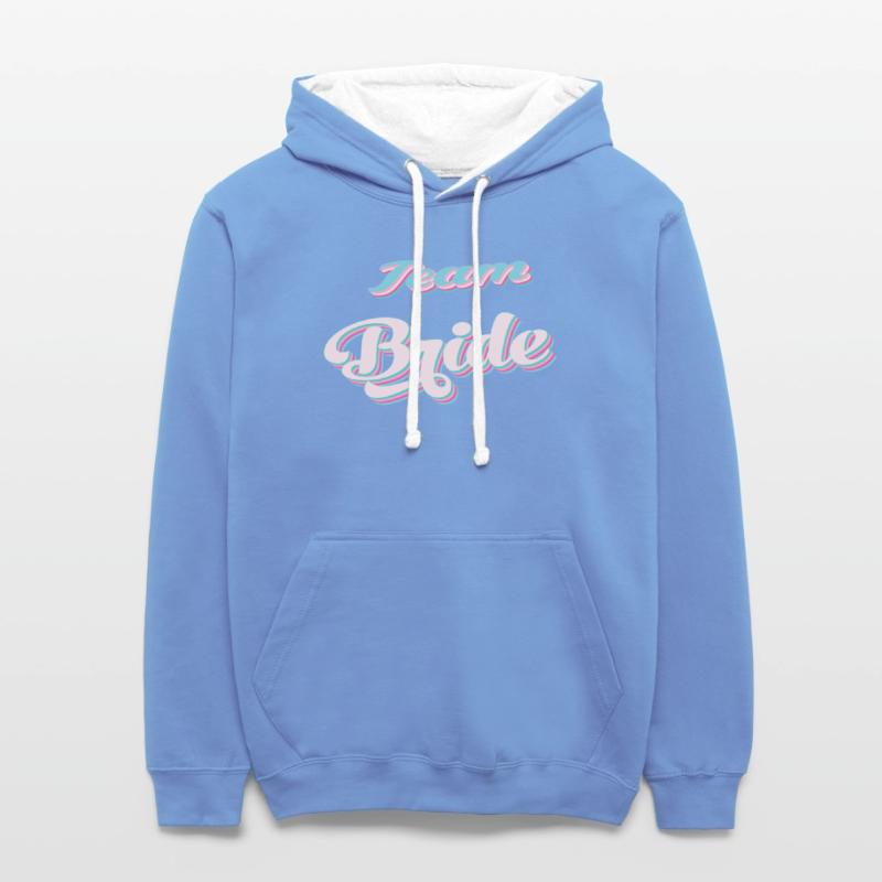 Bachelorette party team bride coul retro pink