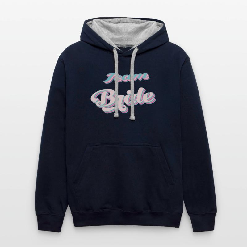 Bachelorette party team bride coul retro pink