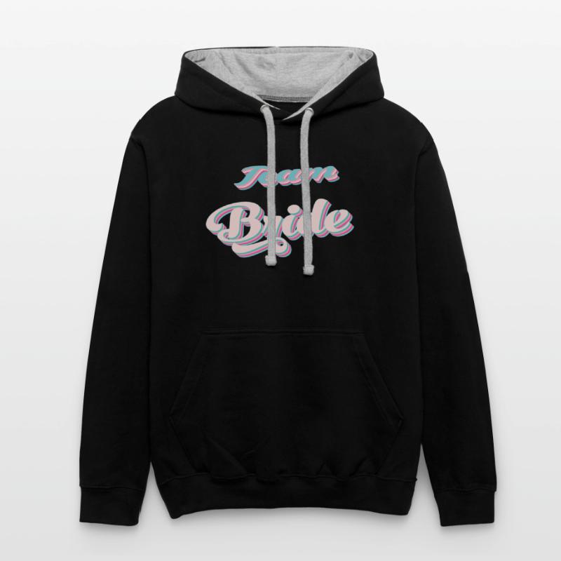 Bachelorette party team bride coul retro pink