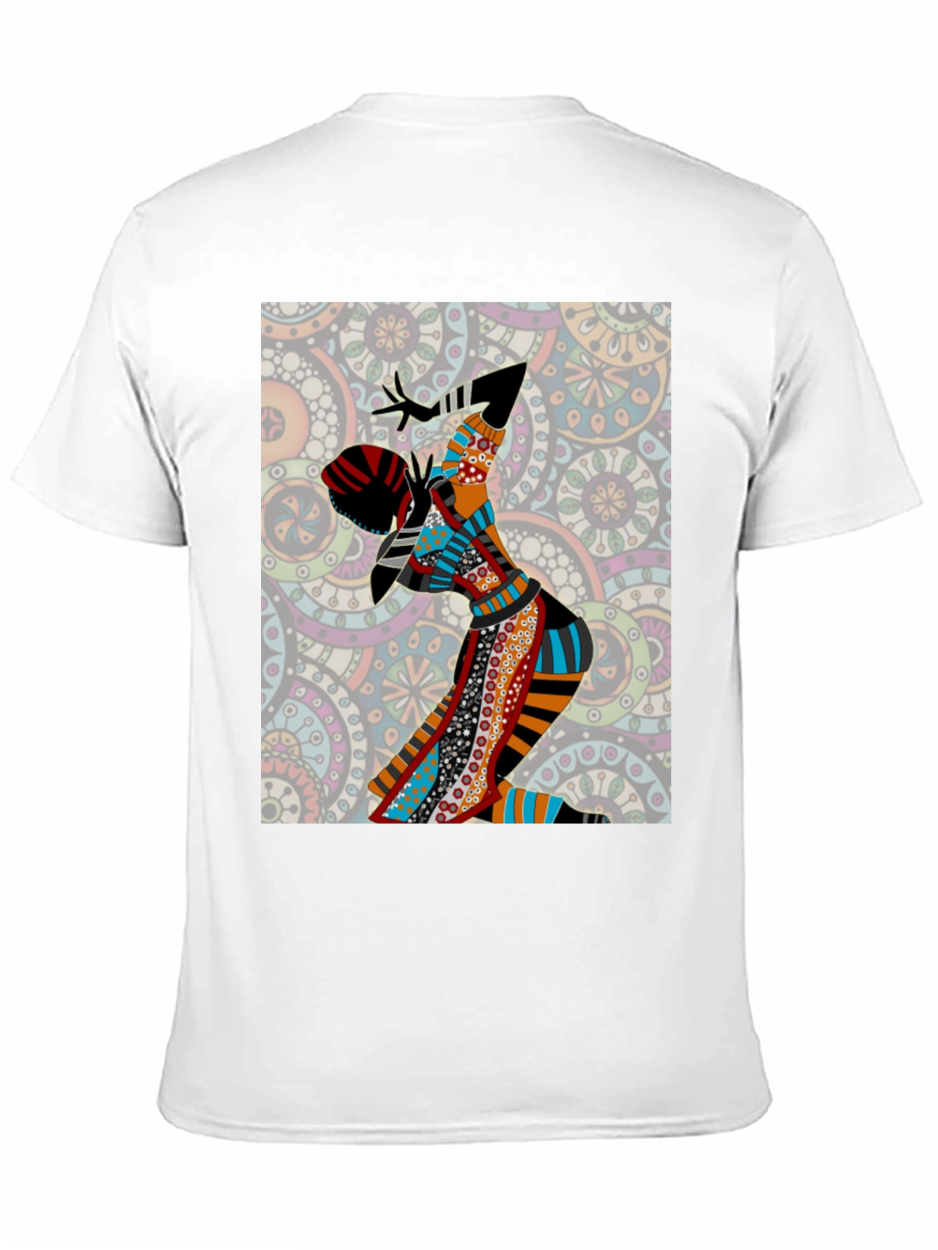 Abstract Art Print Black T-Shirt