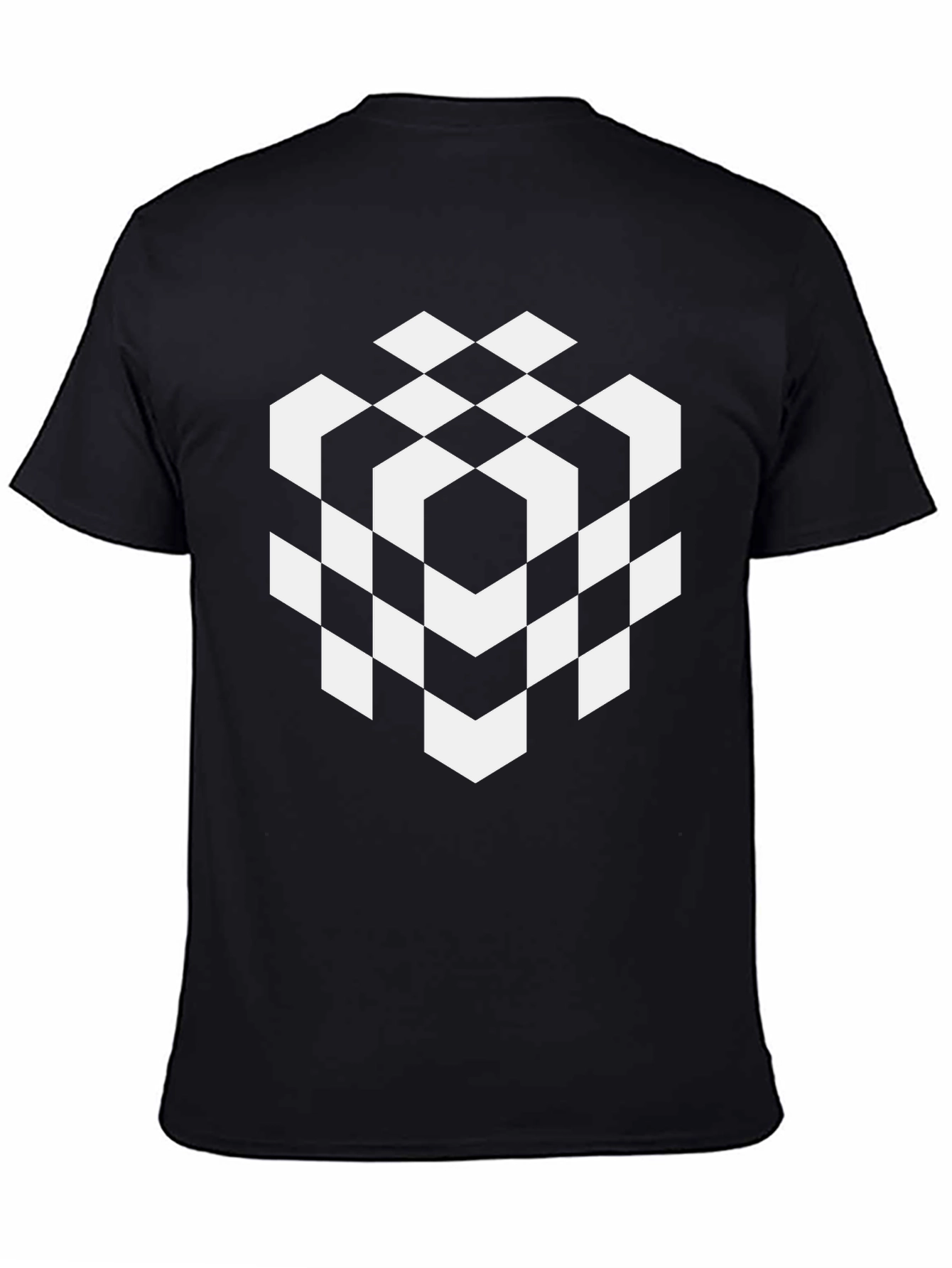 Geometric Cube Tee - Modern Graphic Design Shirt