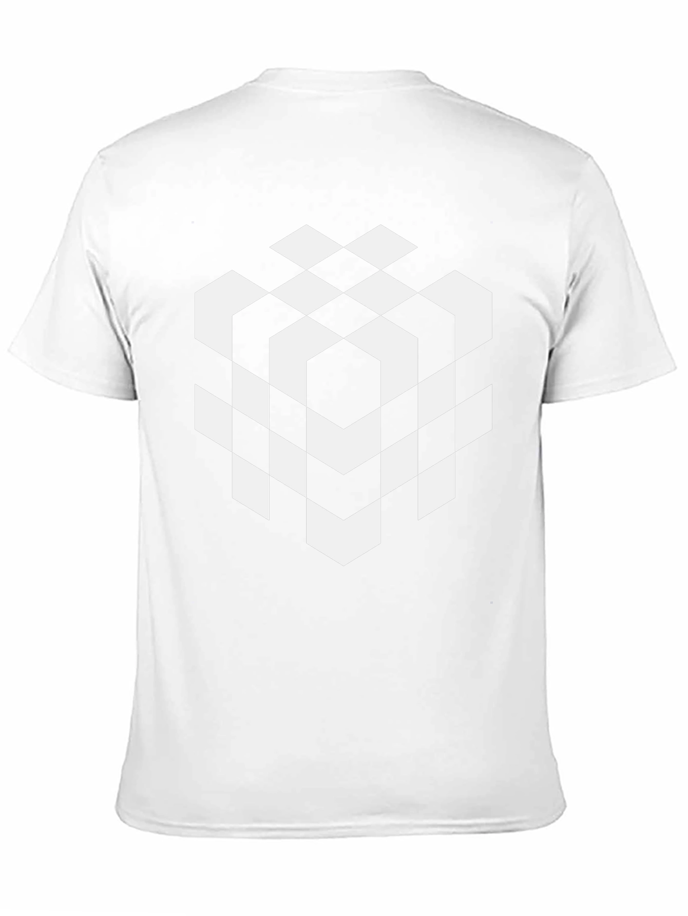 Geometric Cube Tee - Modern Graphic Design Shirt