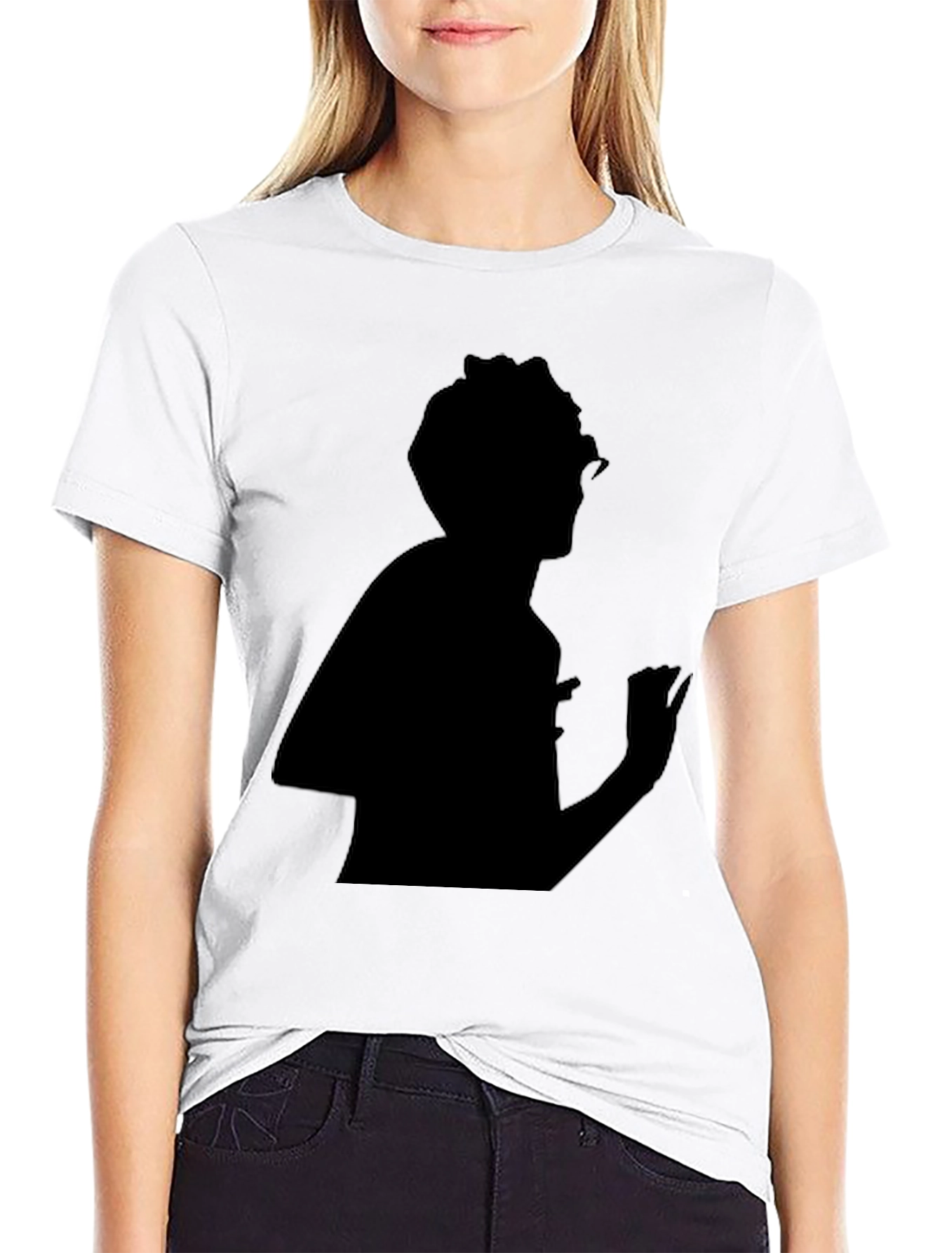 Silhouette Graphic Tee - Stylish Black T-Shirt