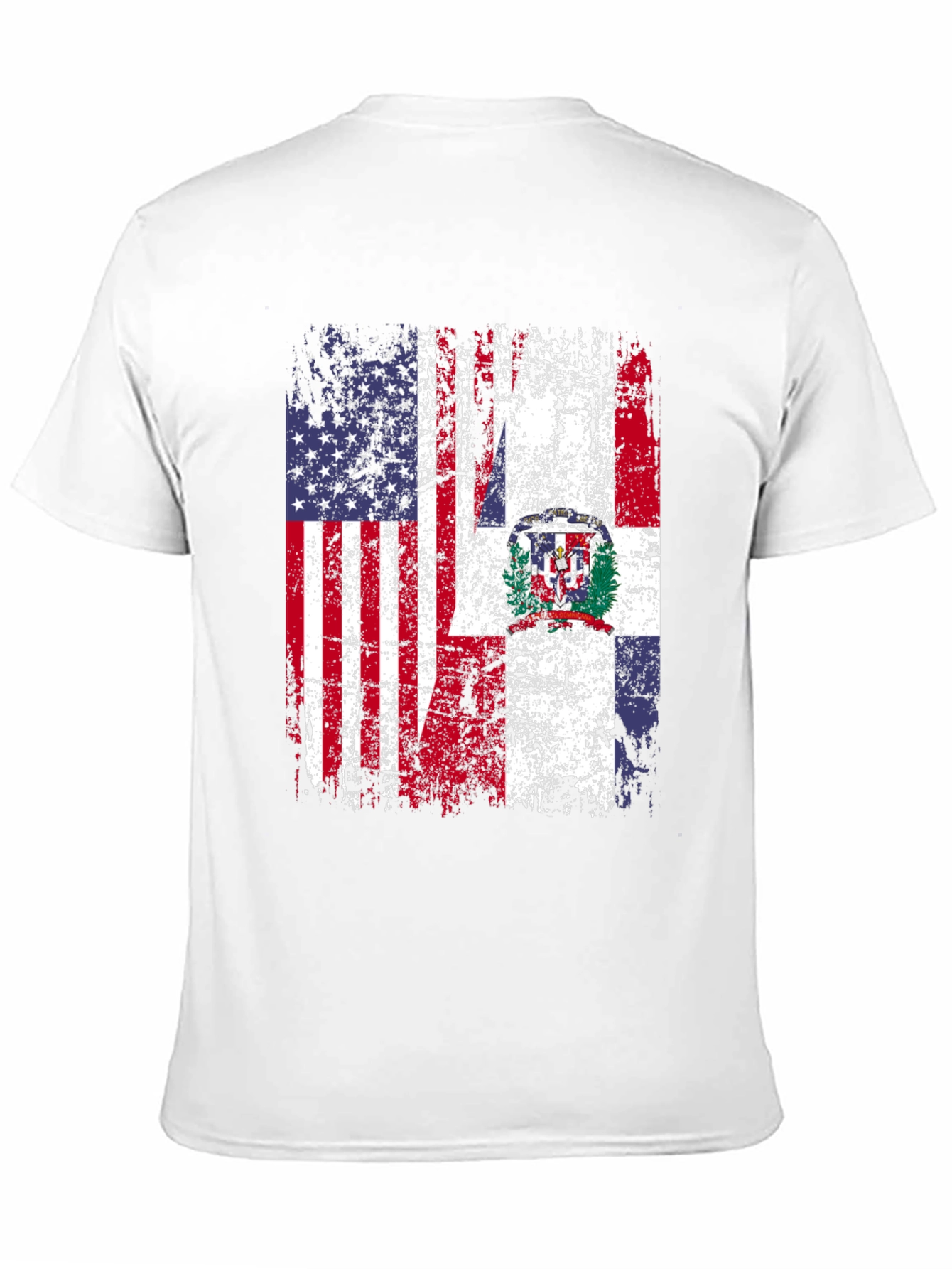 USA & Dominican Republic Flag Graphic Tee