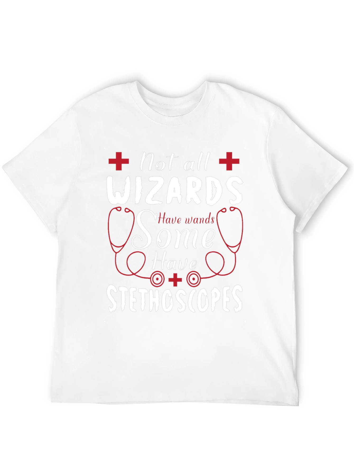 Not All Wizards Stethoscope Graphic T-Shirt
