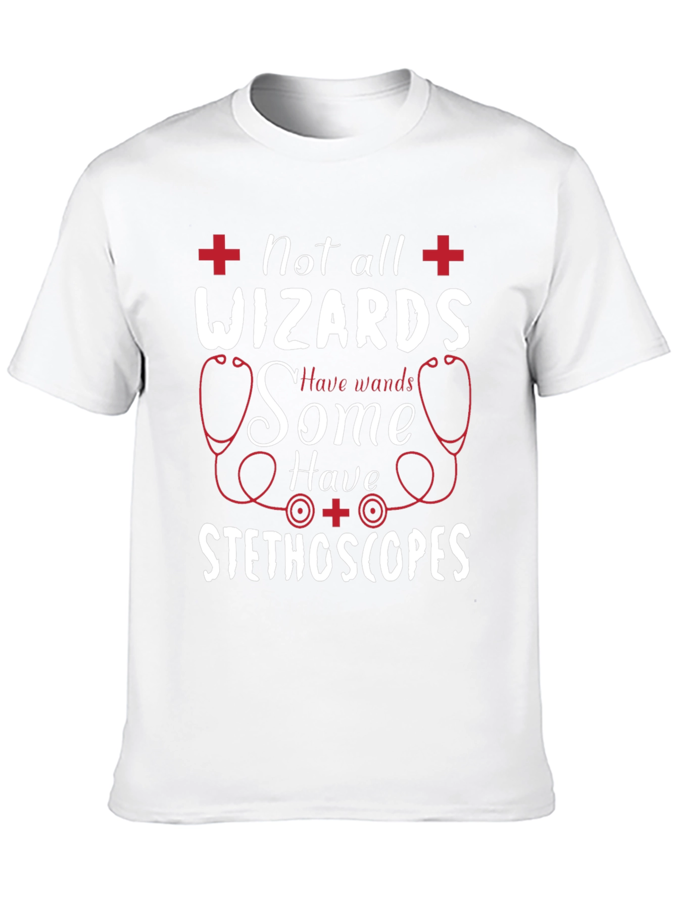 Not All Wizards Stethoscope Graphic T-Shirt